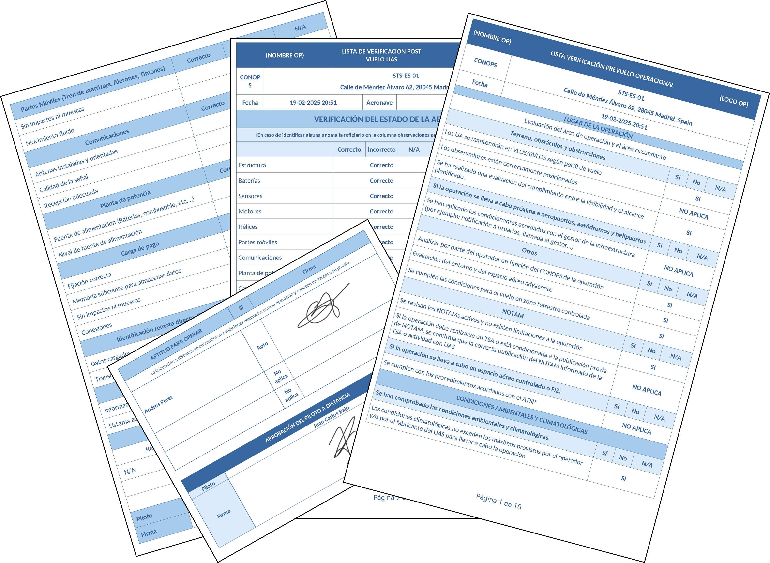 Gestión de Registros drones desde el Móvil