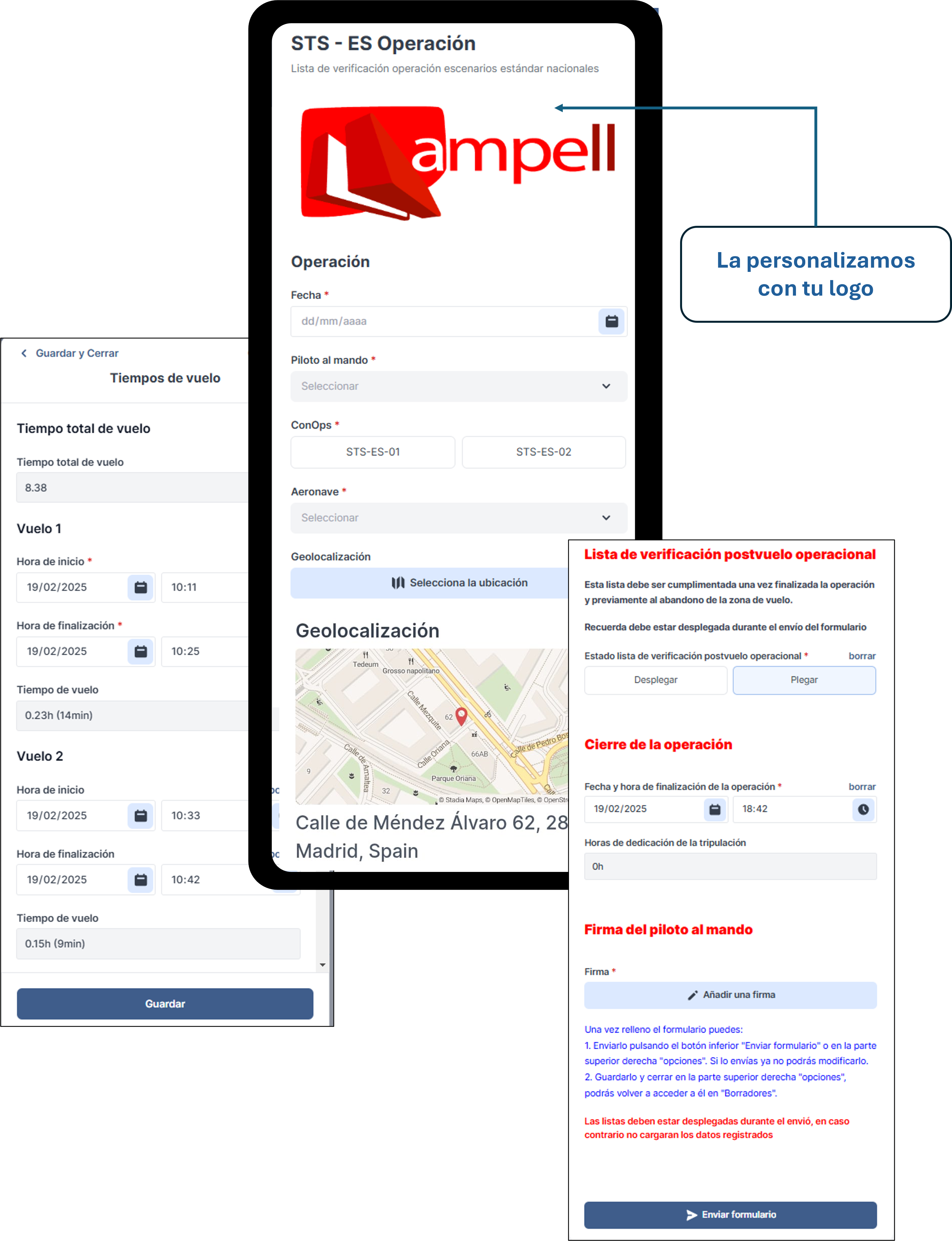 Gestión de Registros drones  Móvil